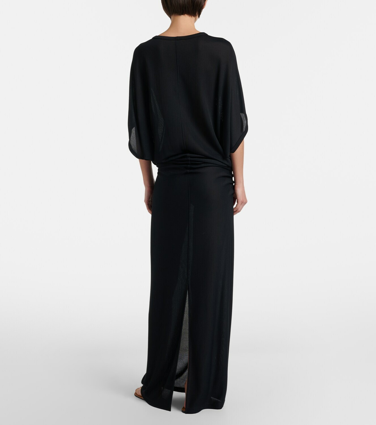 The Row Delyra ruched jersey gown
