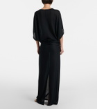 The Row Delyra ruched jersey gown