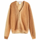 Percival Men's Ombre Knitted Cardigan in Brown