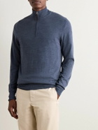 Sid Mashburn - Escorial Wool Half-Zip Sweater - Blue