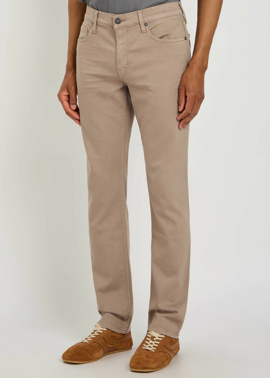 Paige Federal Slim Straight-leg Jeans Beige