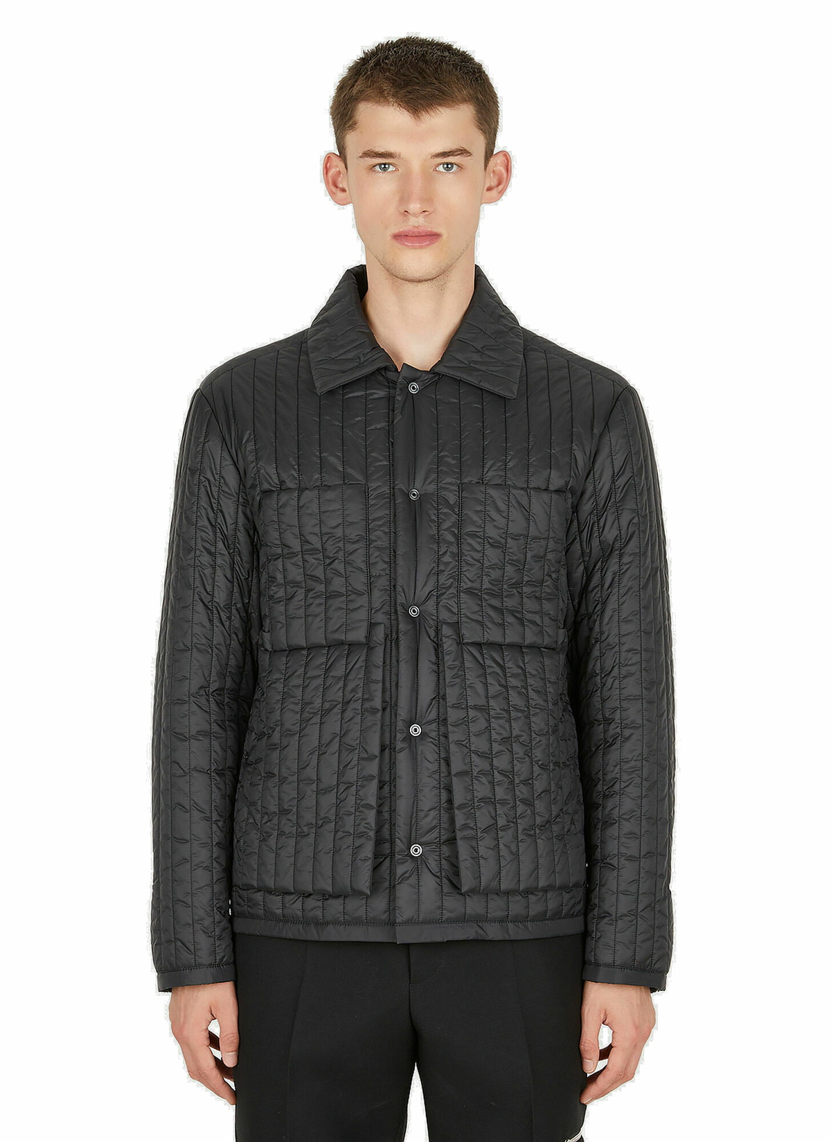 Quilted Worker Jacket in Black Craig Green