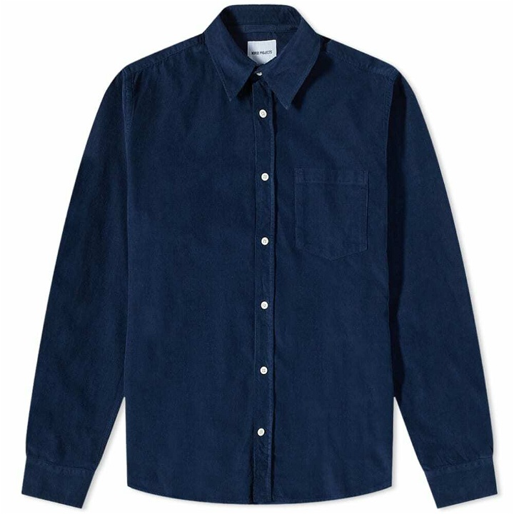 Photo: Norse Projects Men's Osvald Cord Shirt in Navy