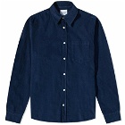 Norse Projects Men's Osvald Cord Shirt in Navy