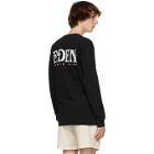 EDEN power corp Black and Grey Recycled Cotton Logo Long Sleeve T-Shirt