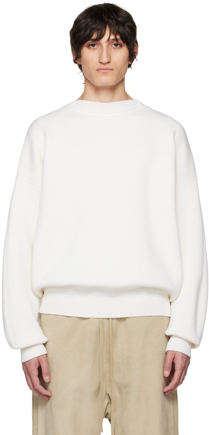 Photo: Fear of God Off-White Wool Crewneck