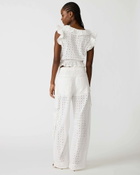 Steve Madden Duo Pant Eyelet Pants in White