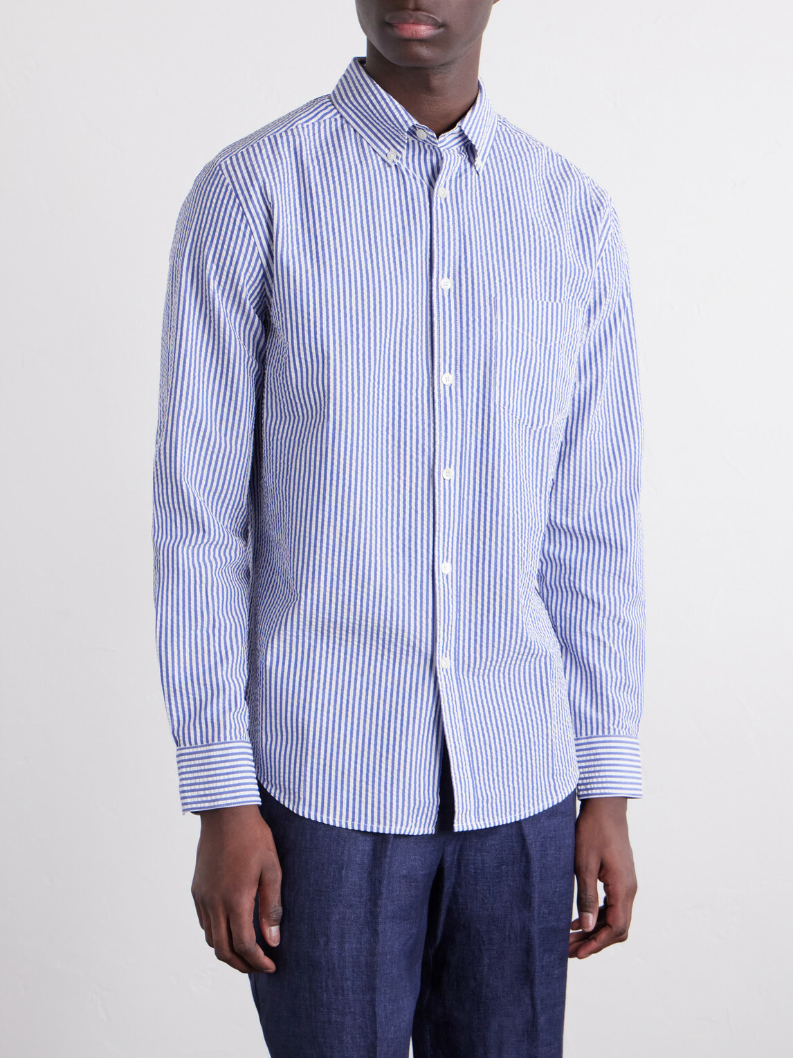 Portuguese Flannel - Atlantico Checked Cotton Shirt - Blue