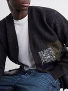 Junya Watanabe - Patchwork Wool-Blend Cardigan - Blue