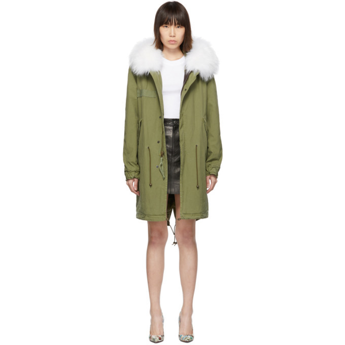 Photo: Mr and Mrs Italy Green Long Fur Army Parka