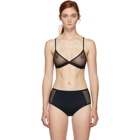 Skin Black Mesh Odelyn Triangle Bra