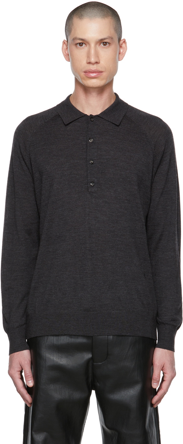 Nanushka Gray Plato Polo