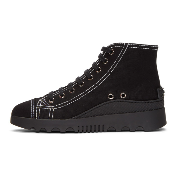 Miu Miu Back Logo Patch High-Top Sneakers Miu Miu
