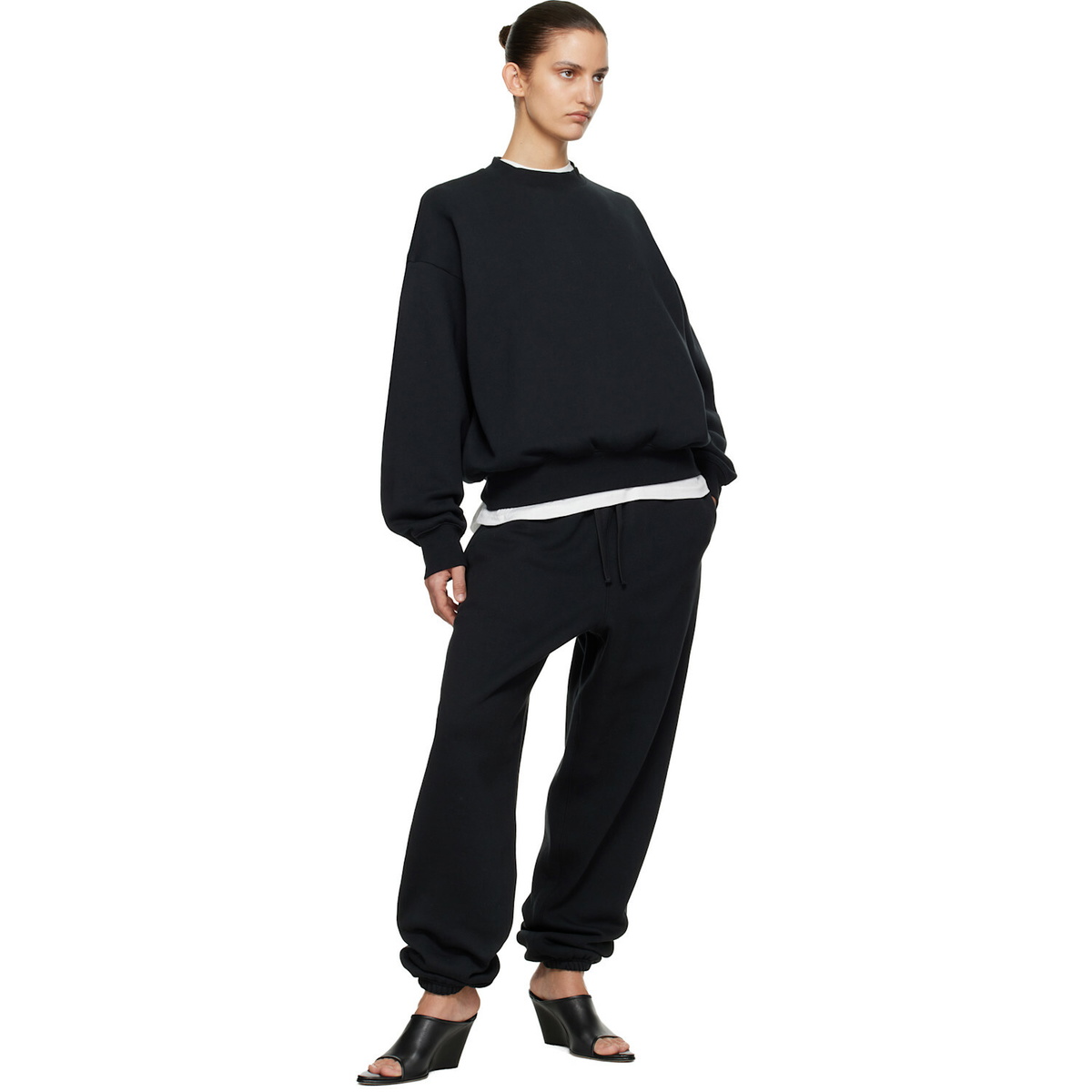 Fear of God ESSENTIALS Black Classic Crewneck Sweatshirt