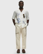 Adish Adish By Small Talk Button Down Short Sleeve Shirt White - Mens - Shortsleeves