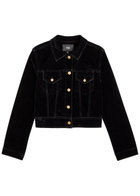 Paige Chantal Velvet Jacket Dark Purple