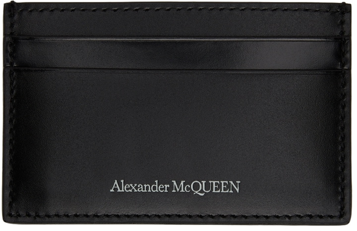 Photo: Alexander McQueen Black Logo Card Holder