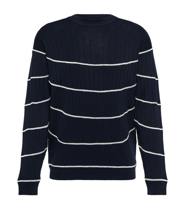 Photo: Giorgio Armani - Striped cotton and silk sweater