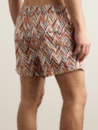 Missoni - Straight-Leg Mid-Length Printed Swim Shorts - Orange