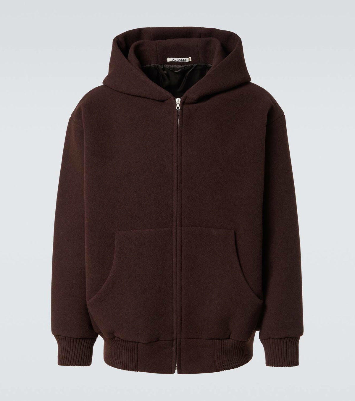 Auralee Oversized wool pile hoodie Auralee