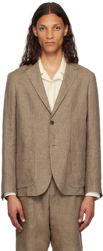 Photo: Sunspel Beige Lightweight Blazer