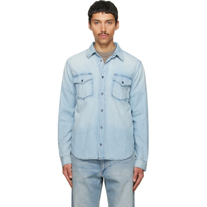 Photo: Citizens of Humanity Blue Cairo Utility Denim Shirt