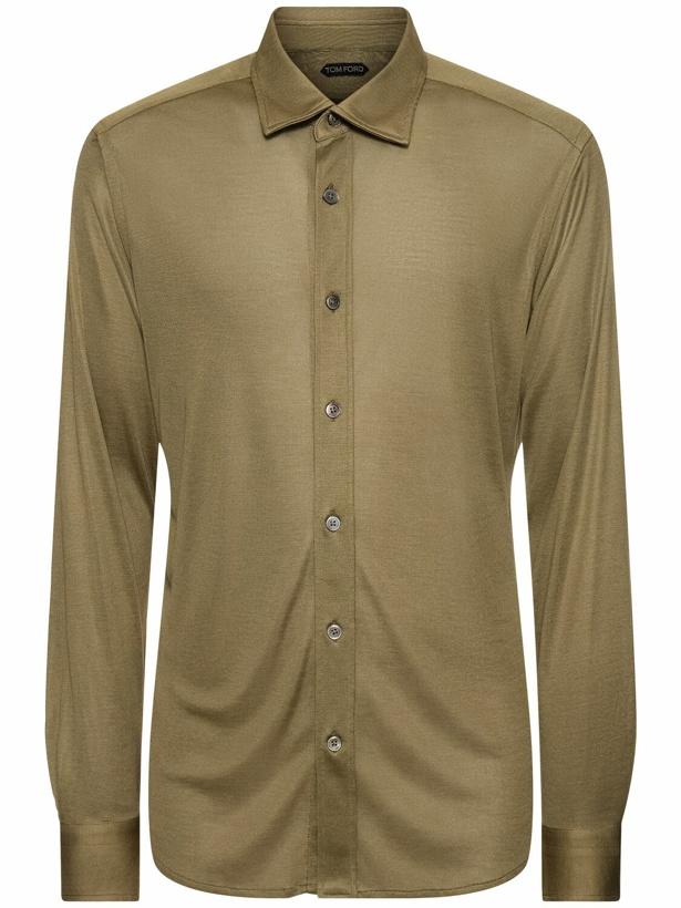 Photo: TOM FORD - Sheer Silk Shirt