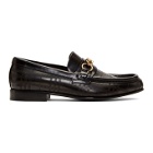 Burberry Black Perforated Moorley Loafers