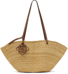 Loewe Tan Shell Small Basket Tote