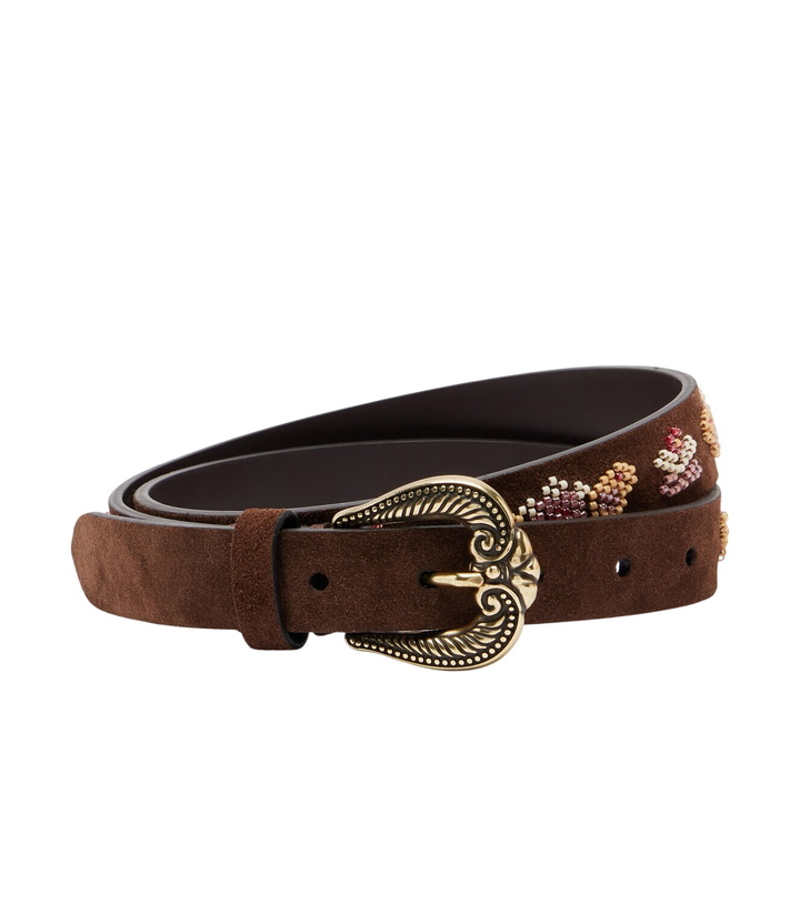 Photo: Etro Beaded suede belt