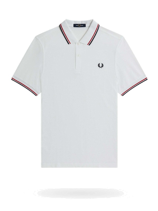 Photo: Fred Perry Polo Shirt White   Mens