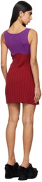 Eckhaus Latta Purple & Red Twyla Minidress