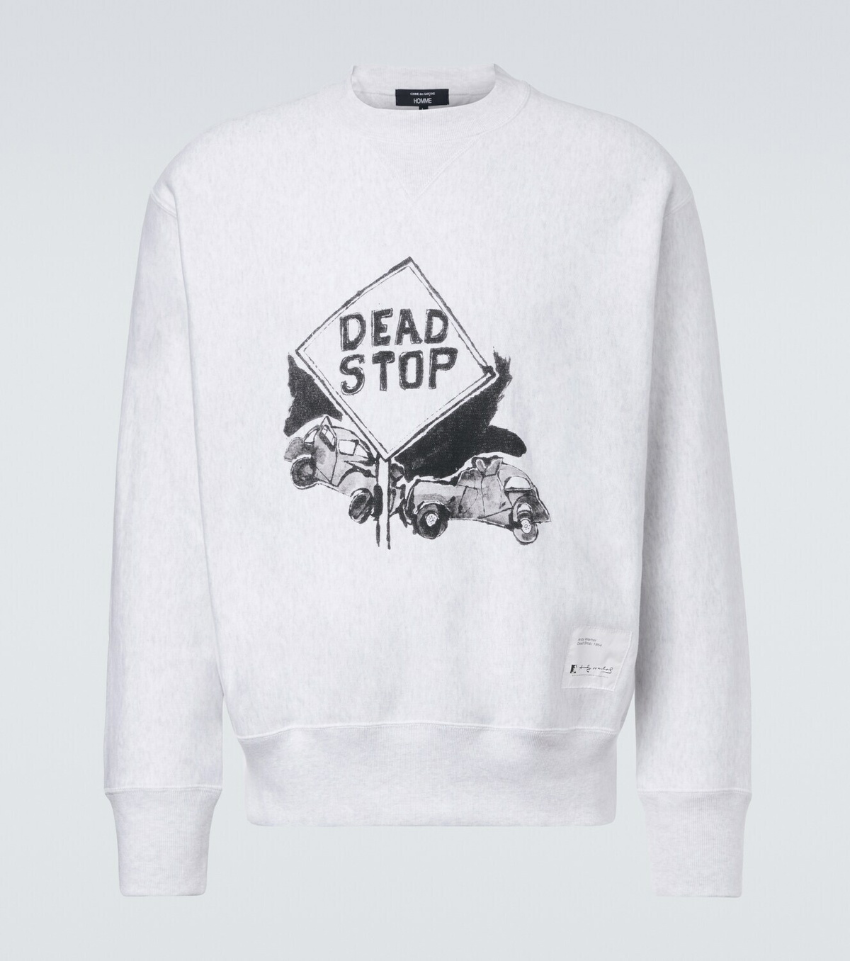 Comme des Garçons Homme Printed cotton jersey sweatshirt