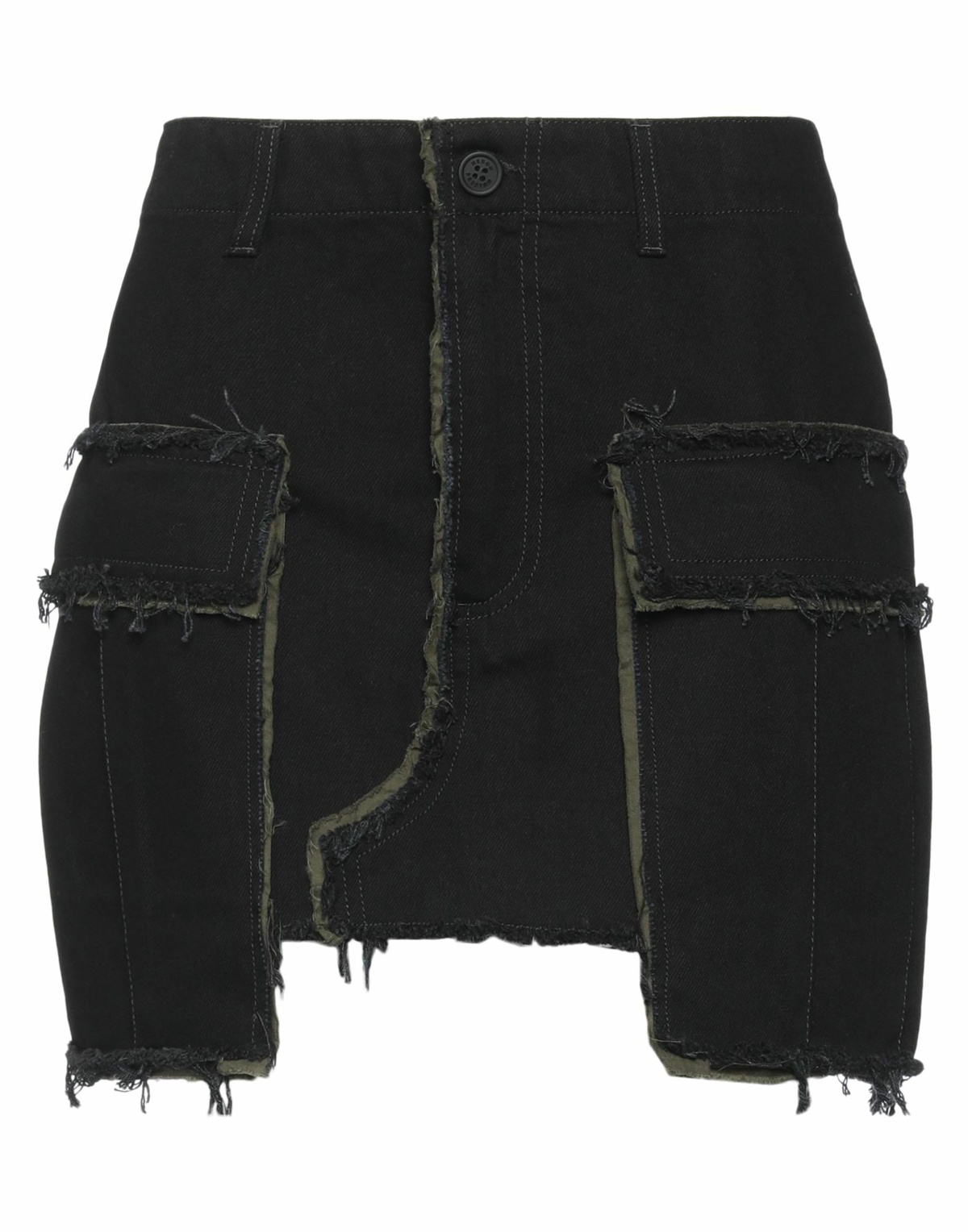 Heron Preston Womens Denim skirt in Black