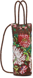 Cordera Brown Handmade Beaded Peonia Bag