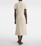 Loro Piana Arola knitted cotton polo dress
