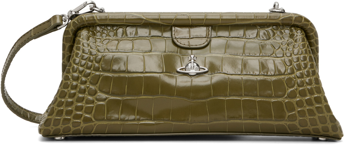 Vivienne Westwood Khaki Jane Frame Bag