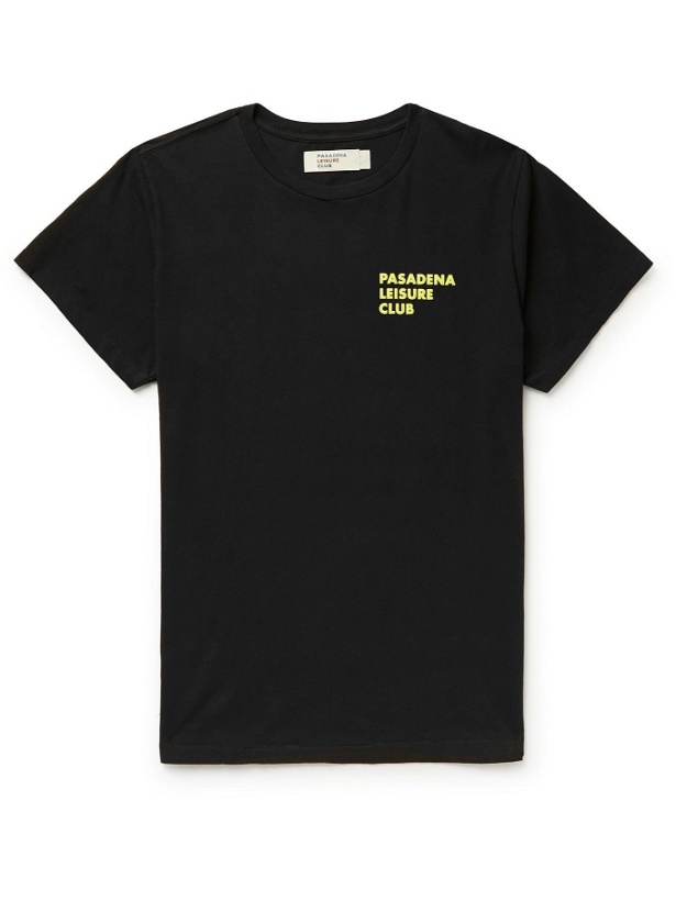 Photo: Pasadena Leisure Club - Logo-Print Cotton-Jersey T-Shirt - Black