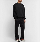 Acne Studios - Flogho Logo-Print Fleece-Back Cotton-Jersey Sweatshirt - Black