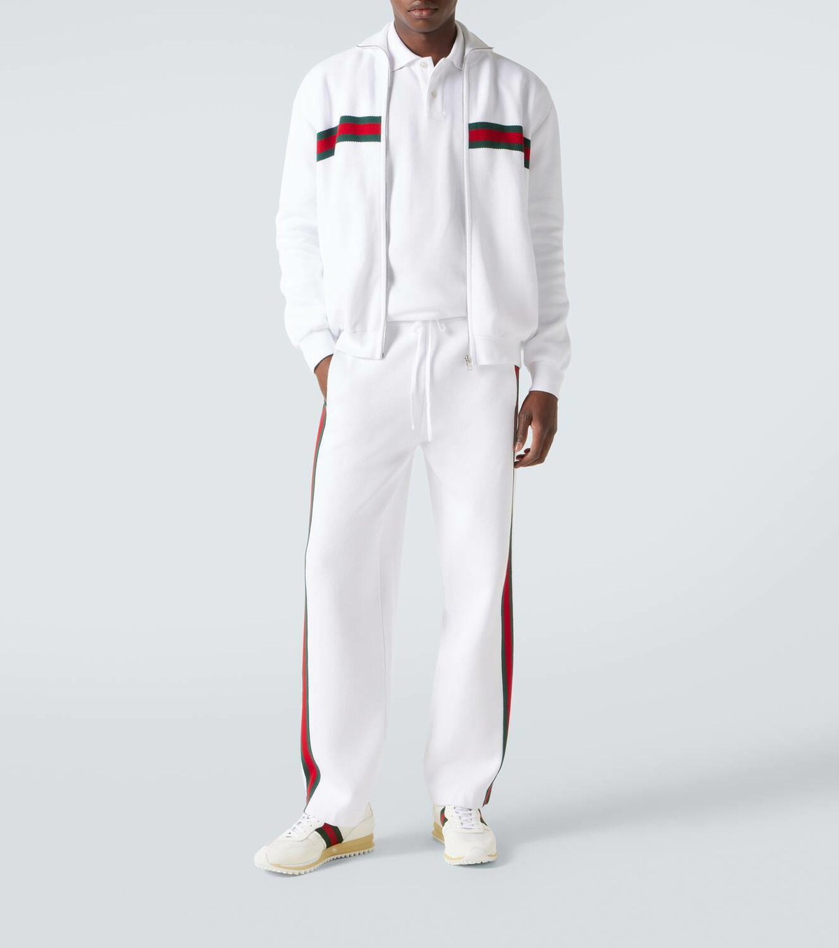 Gucci Web Stripe cotton-blend pants