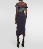 Vivienne Westwood Sunday off-shoulder crêpe corset top