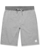 Paul Smith - Straight-Leg Checked Cotton-Blend Jersey Drawstring Shorts - Gray
