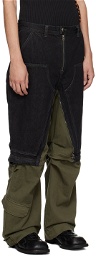 Andersson Bell Black & Khaki Milly Jeans