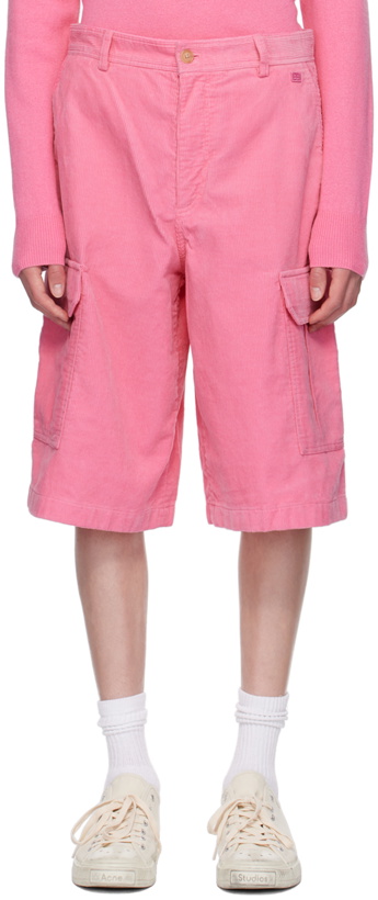 Photo: Acne Studios Pink Patch Shorts