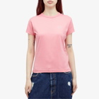 Acne Studios Women's Face Baby T-Shirt in Tango Pink