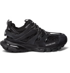Balenciaga - Track Nylon, Mesh and Rubber Sneakers - Black