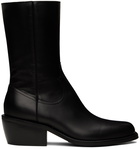 Dries Van Noten Black Zip Boots