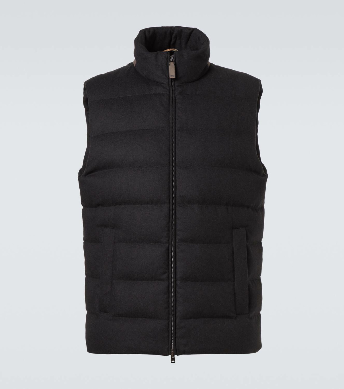 Herno Down-paneled silk and cashmere vest
