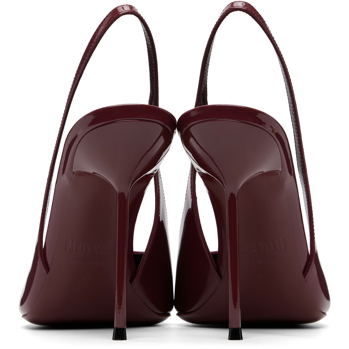Paris Texas Red Lidia Slingback 105 Heels