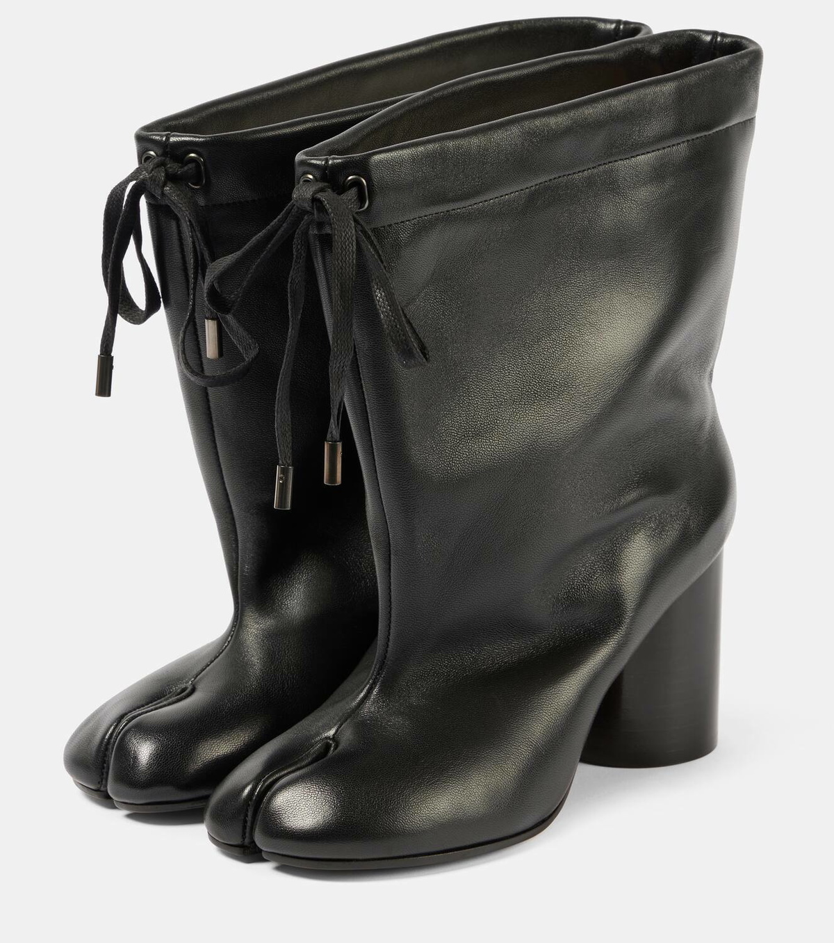Maison Margiela Tabi drawstring leather ankle boots